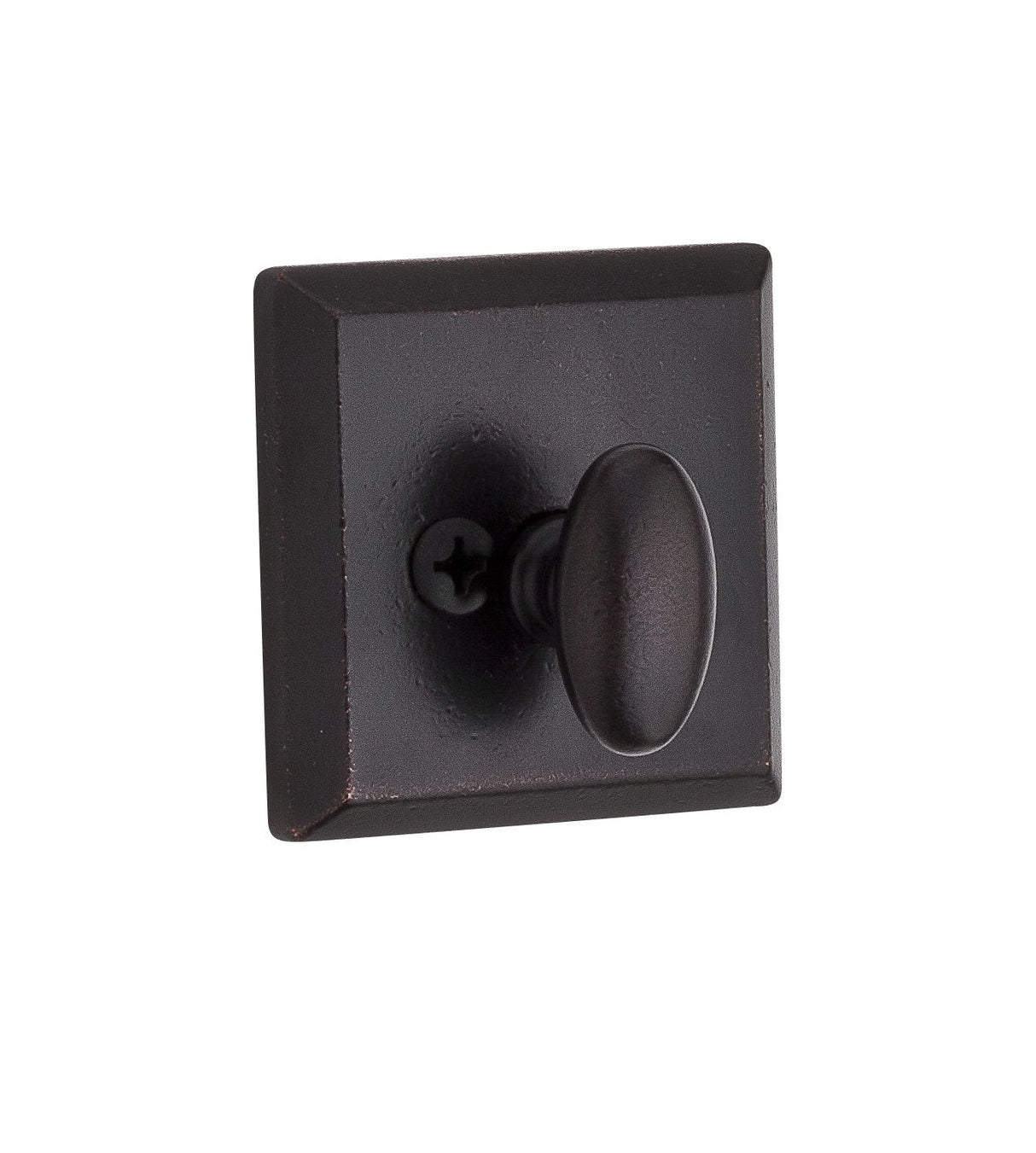 Baldwin Reserve PTTSD112 Patio Traditional Square Deadbolt with 6AL Latch and Dual Strike Venetian Bronze Finish