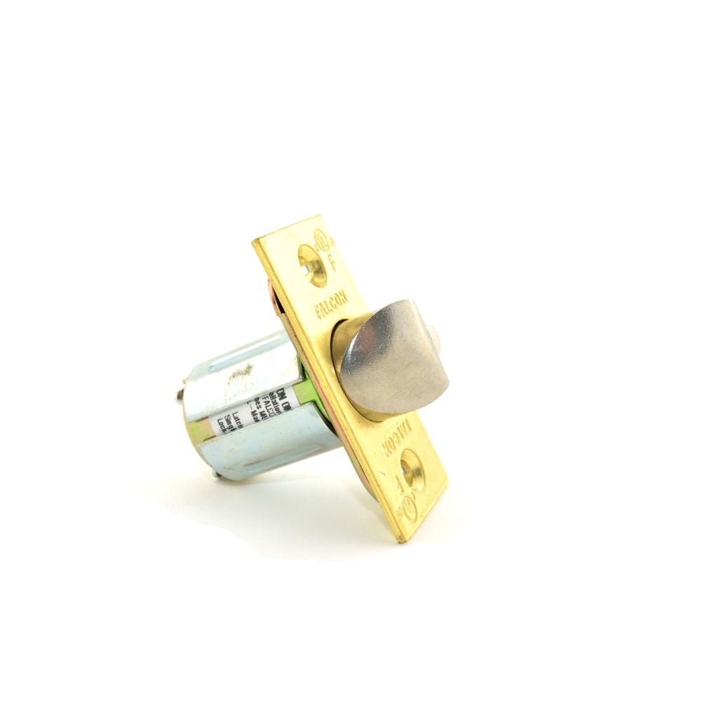 Falcon Q330201605 2-3/8" Square 1" Face Dead Latch for W Series Bright Brass Finish Main image