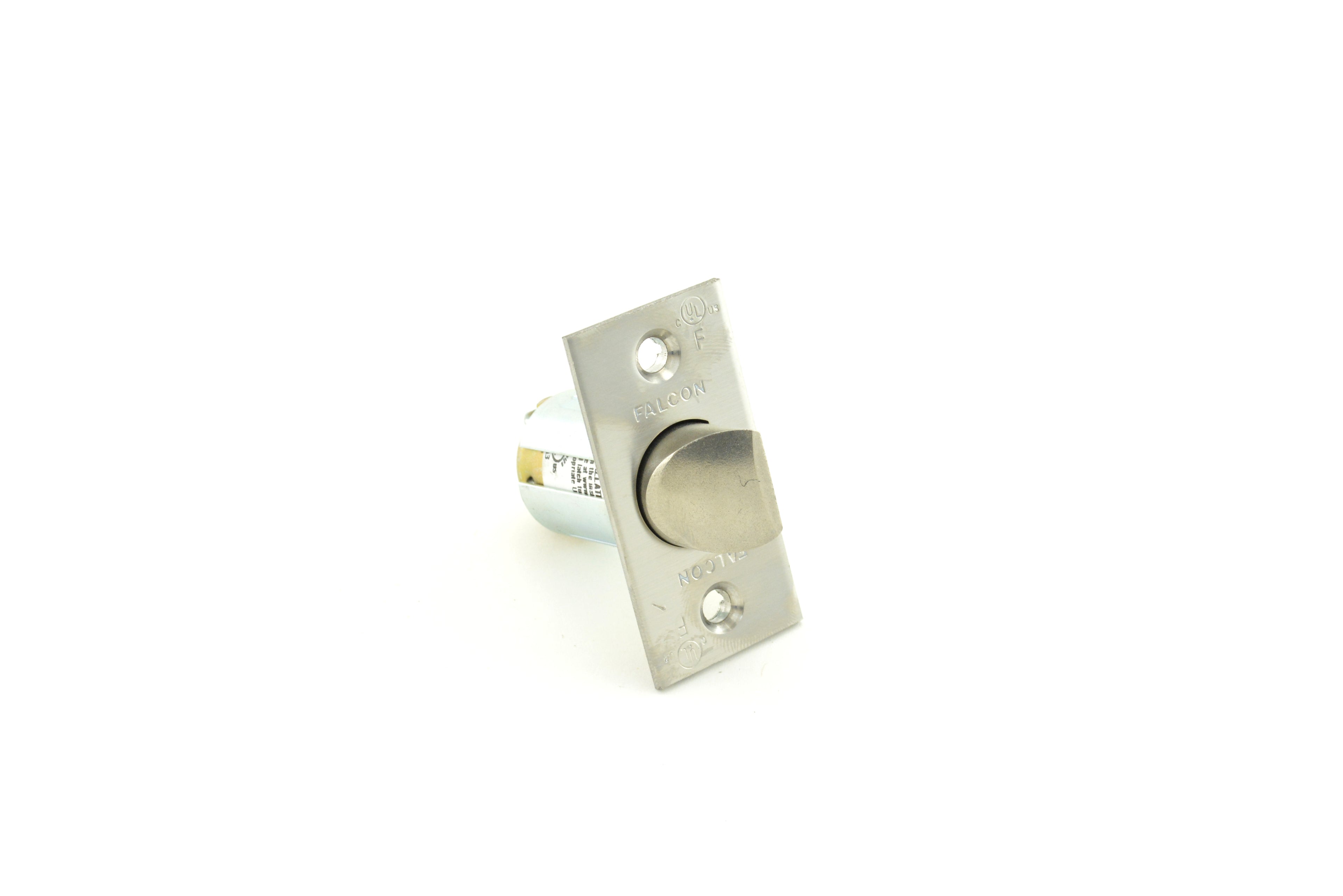 Falcon Q330209626 2-3/8" Square 1-1/8" Face Spring Latch for W Series Satin Chrome Finish