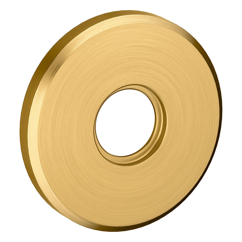 Baldwin R016044PS 2-5/8" Contemporary Round Passage Rose Pair Lifetime Satin Brass Finish