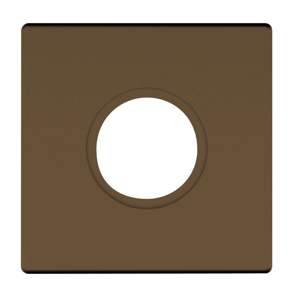 Baldwin R017050PV 2-5/8" Contemporary Square Privacy Rose Pair Antique Brass Finish