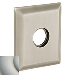 Baldwin R033056PV 3-2/9" Square Privacy Rose Pair Lifetime Satin Nickel Finish