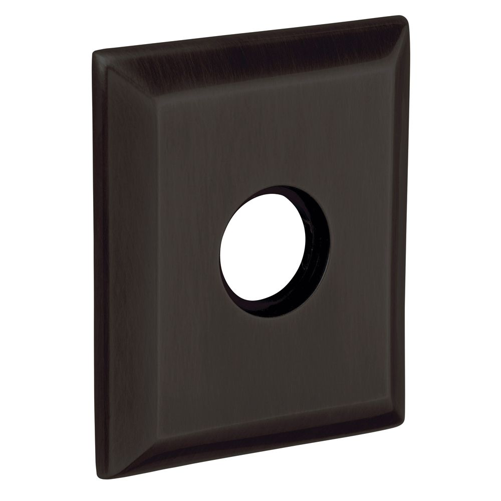Baldwin R033102PV 3-2/9" Square Privacy Rose Pair Oil Rubbed Bronze Finish
