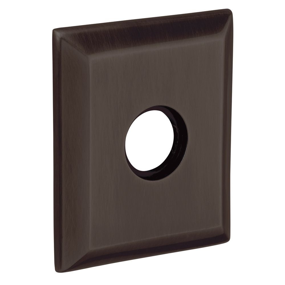 Baldwin R033112PS 3-2/9" Square Passage Rose Pair Venetian Bronze Finish