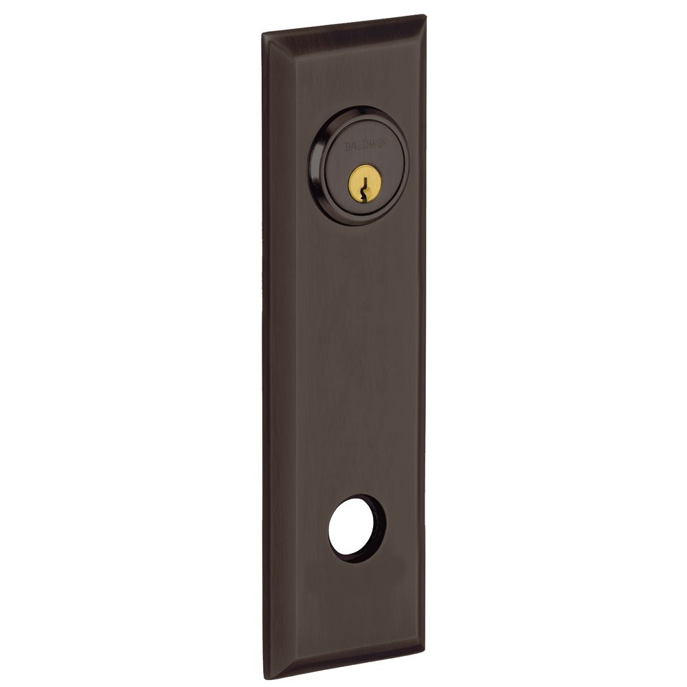 Baldwin R035112ENTR 9-2/5" Square Entry Rose Pair Venetian Bronze Finish