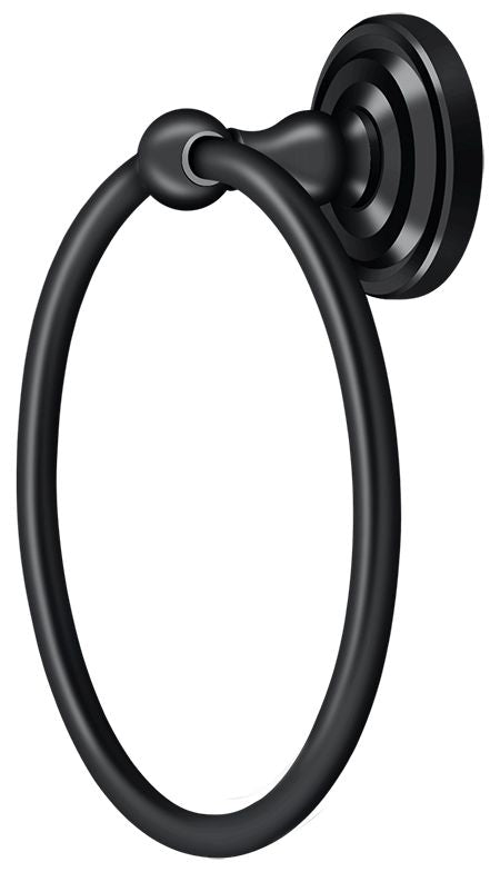 Deltana R2008-U19 Towel Ring; R-Series; Black Finish