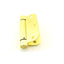 Best Hinges RD2068R3124 3-1/2" x 3-1/2" 5/8" Radius Standard Weight Spring Hinge # 420766 Satin Brass Finish