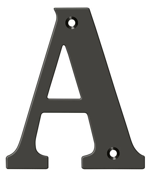 Deltana RL4A-10B 4" Residential Letter A; Oil Rubbed Bronze Finish Main image