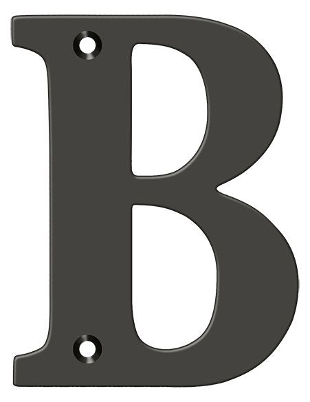 Deltana RL4B-10B 4" Residential Letter B; Oil Rubbed Bronze Finish Main image