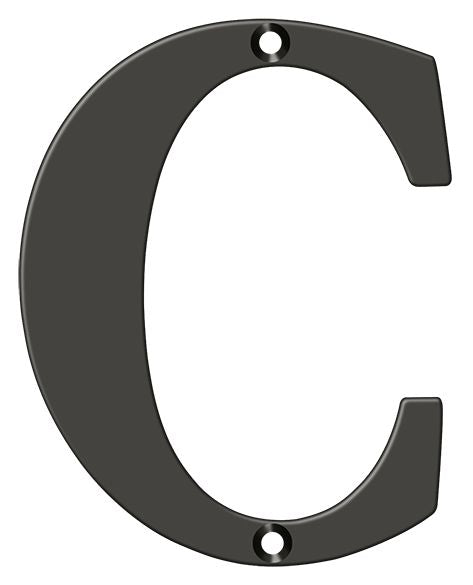 Deltana RL4C-10B 4" Residential Letter C; Oil Rubbed Bronze Finish Main image