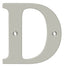 Deltana RL4D-15 4" Residential Letter D; Satin Nickel Finish
