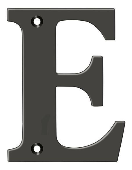 Deltana RL4E-10B 4" Residential Letter E; Oil Rubbed Bronze Finish Main image