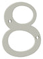 Deltana RN4-8U15 4" Numbers; Solid Brass; Satin Nickel Finish