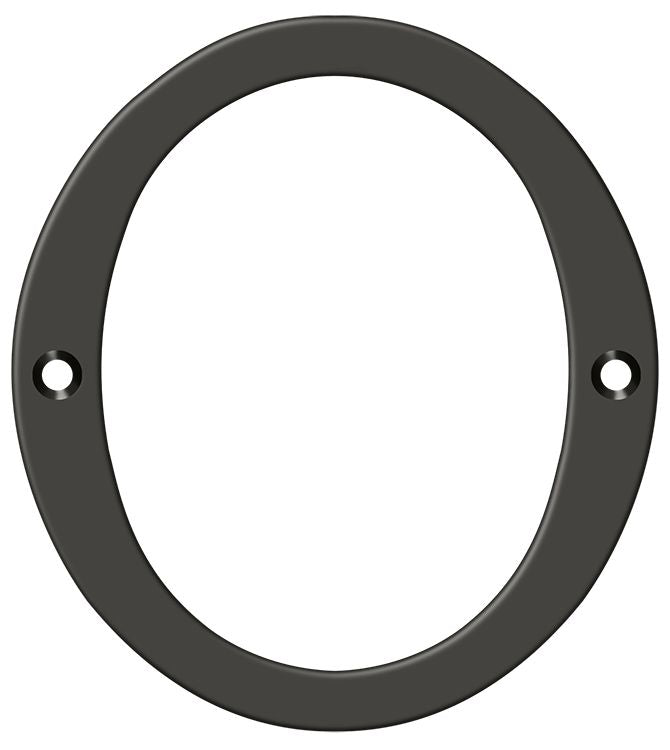 Deltana RN6-0U10B 6" Numbers; Solid Brass; Oil Rubbed Bronze Finish Main image