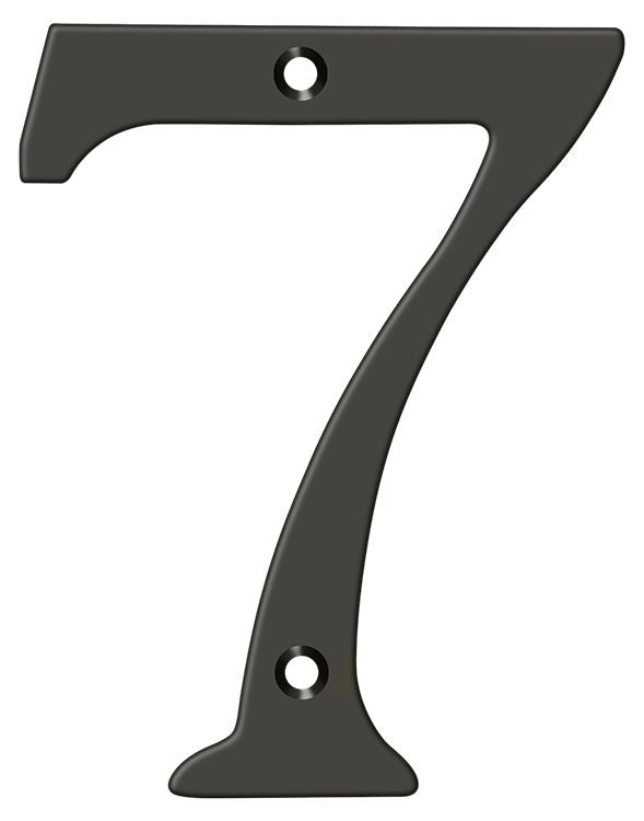Deltana RN6-7U10B 6" Numbers; Solid Brass; Oil Rubbed Bronze Finish Main image
