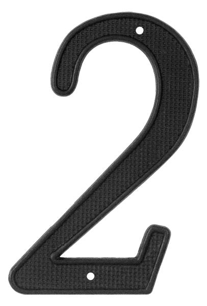 Deltana RNZ42 4" Numbers; Zinc; Black Finish Main image
