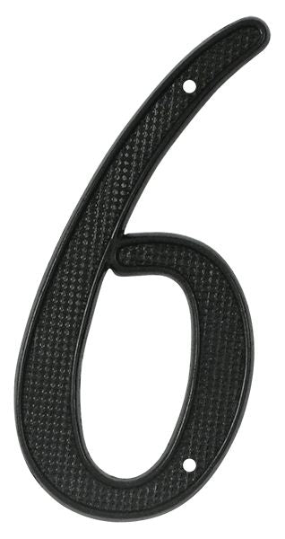 Deltana RNZ46 4" Numbers; Zinc; Black Finish Main image
