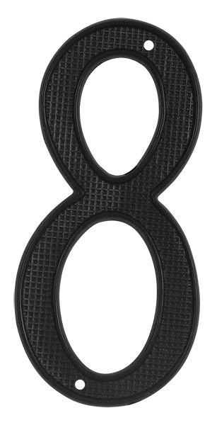 Deltana RNZ48 4" Numbers; Zinc; Black Finish Main image