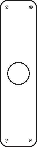 Don-Jo RP13515613 3-1/2" x 15" Remodeler Plate Oil Rubbed Bronze Finish