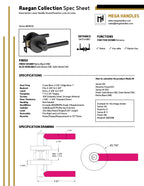 MEGA HANDLES Raegen Door Lever Entry Handle Entry