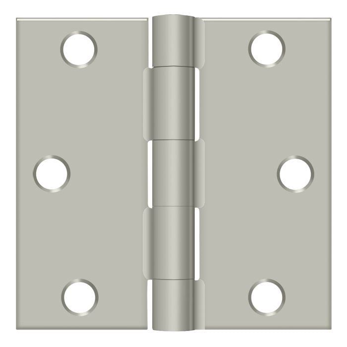 Deltana S33U15-R 3" x 3" Square Hinge; Satin Nickel Finish Main image