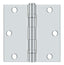 Deltana S35BBU26-R 3-1/2" x 3-1/2" Square Corner Ball Bearing Hinge Bright Chrome Finish