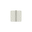 Deltana S35R4BB14 3-1/2" x 3-1/2" x 1/4" Radius Hinge; Ball Bearing; Bright Nickel Finish