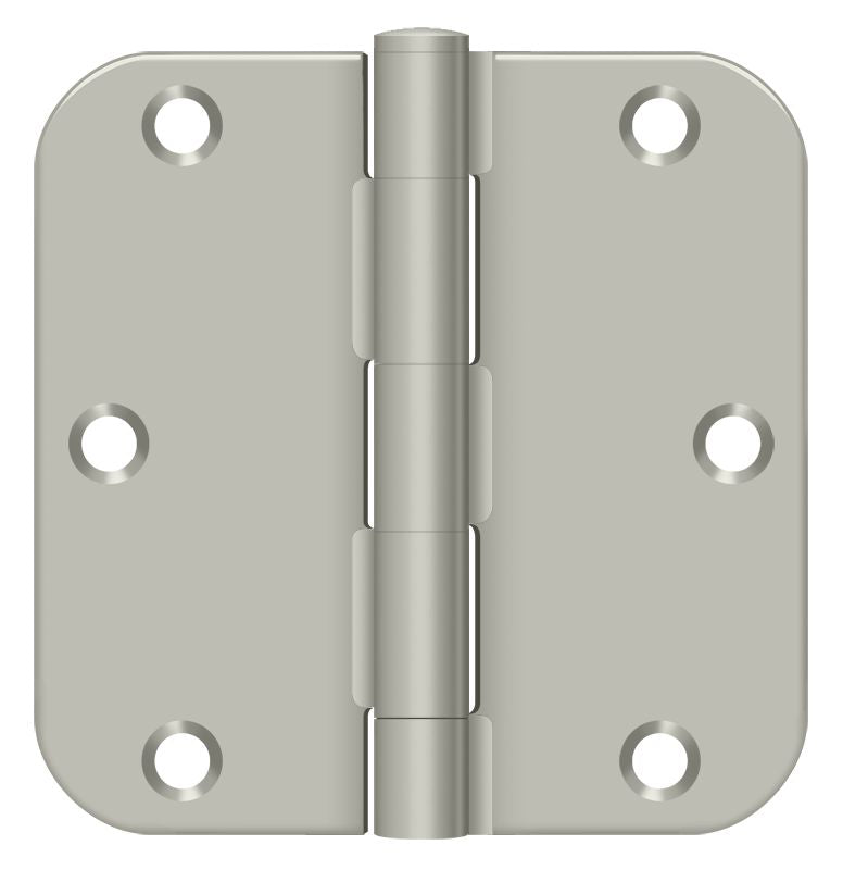 Deltana S35R515 3-1/2" x 3-1/2" x 5/8" Radius Hinge; Residential Thickness; Satin Nickel Finish Main image