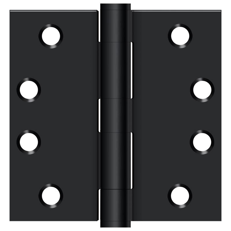 Deltana S44HD1B 4" x 4" Square Hinge; Heavy Duty; Flat Black Finish Main image