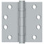 Deltana S44HDBB26D 4" x 4" Square Hinge; Heavy Duty; Ball Bearings; Satin Chrome Finish