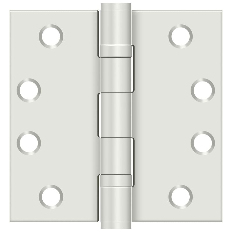 Deltana S44HDBBUSPW 4" x 4" Square Hinge; Heavy Duty; Ball Bearings; White Finish Main image