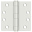 Deltana S44HDUSPW 4" x 4" Square Hinge; Heavy Duty; White Finish