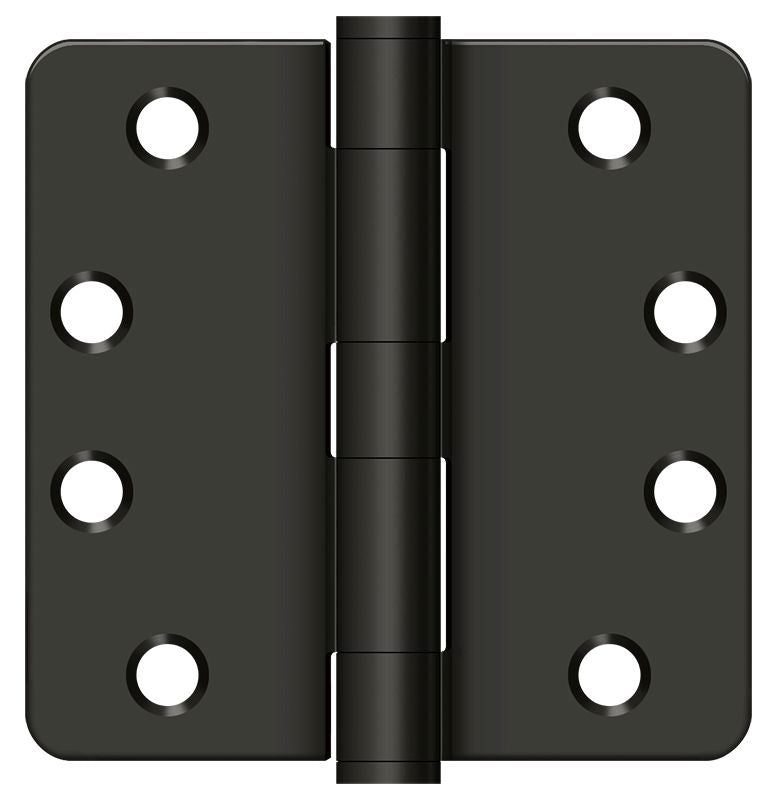 Deltana S44R4HD10B 4" x 4" x 1/4" Radius Hinge; Heavy Duty; Oil Rubbed Bronze Finish Main image