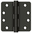 Deltana S44R4HD10B 4" x 4" x 1/4" Radius Hinge; Heavy Duty; Oil Rubbed Bronze Finish