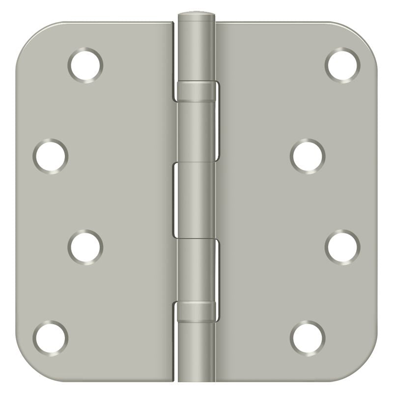 Deltana S44R5BB15 4" x 4" x 5/8" Radius Hinge; Ball Bearings; Satin Nickel Finish Main image