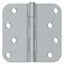 Deltana S44R5BB26D 4" x 4" x 5/8" Radius Hinge; Ball Bearings; Satin Chrome Finish