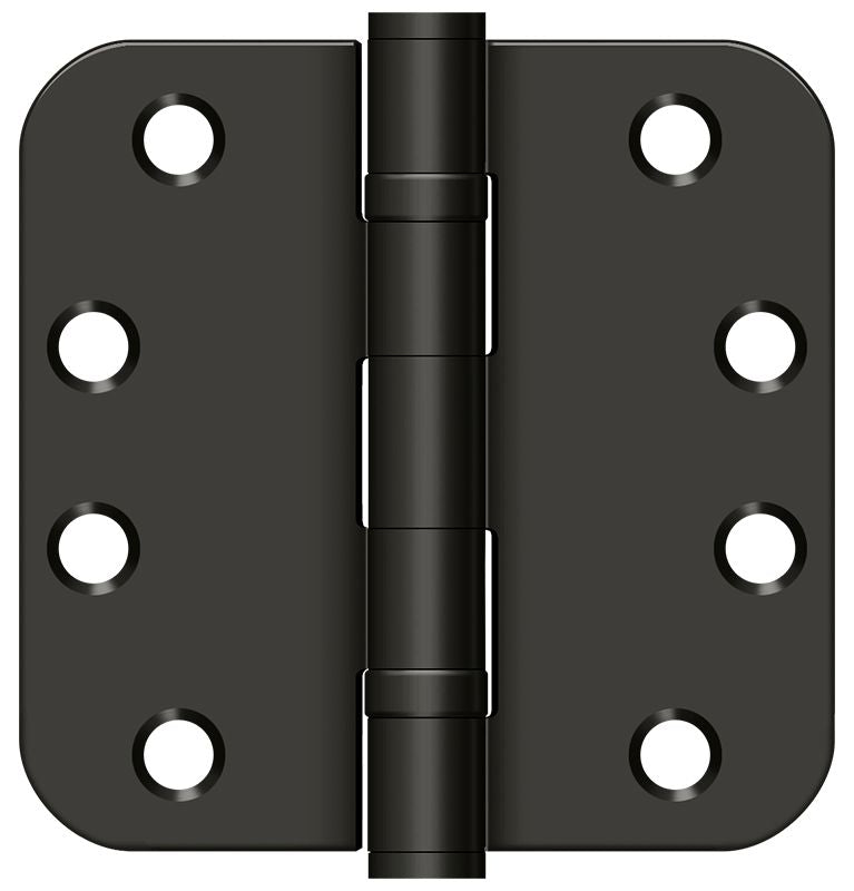 Deltana S44R5HDB10B 4" x 4" x 5/8" Radius Hinge; Heavy Duty; Ball Bearings; Oil Rubbed Bronze Finish Main image