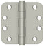 Deltana S44R5HDB15 4" x 4" x 5/8" Radius Hinge; Heavy Duty; Ball Bearings; Satin Nickel Finish