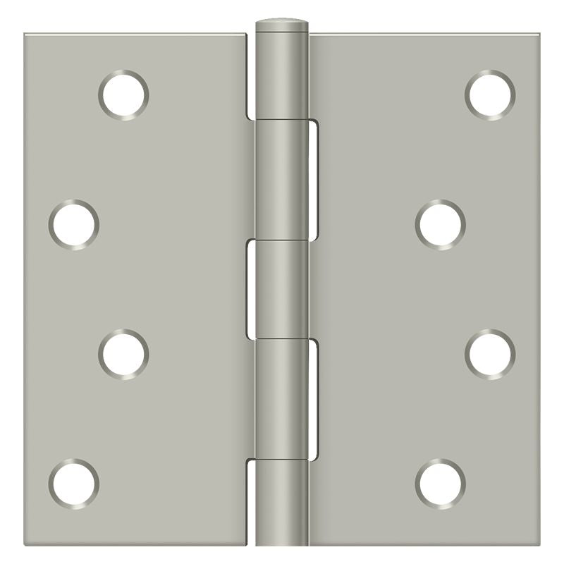 Deltana S44U15-R 4" x 4" Square Hinge; Satin Nickel Finish Main image