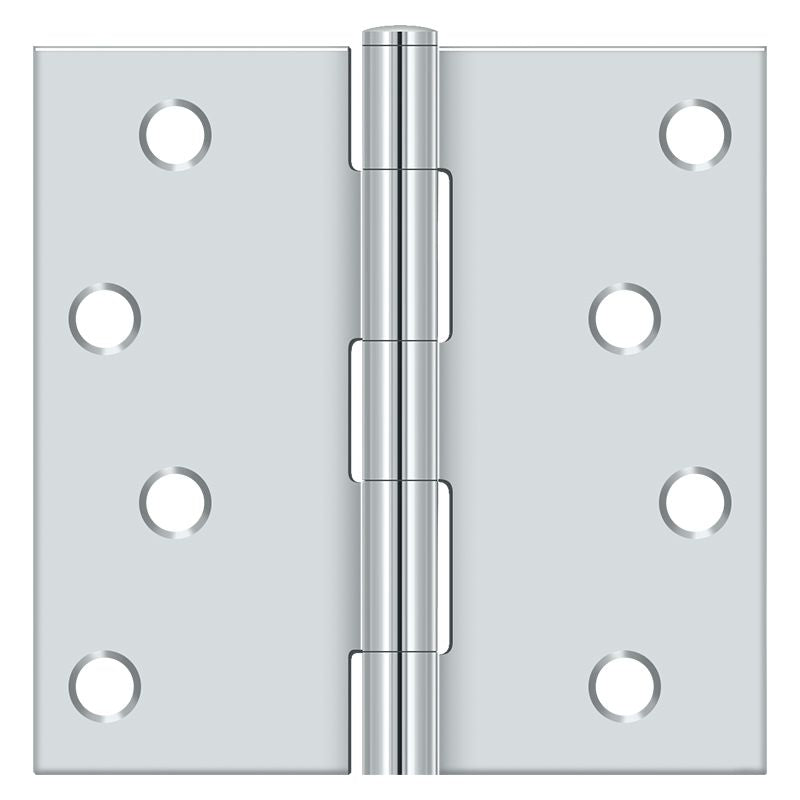 Deltana S44U26-R 4" x 4" Square Hinge; Bright Chrome Finish Main image