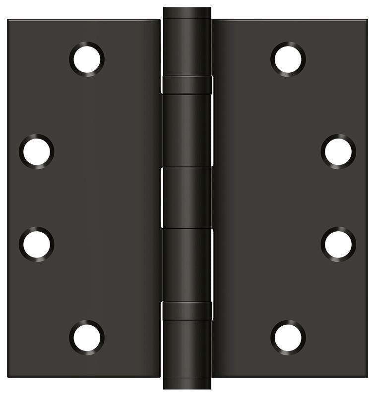 Deltana S45BBU10B 4-1/2" x 4-1/2" Square Hinge; Heavy Duty; Ball Bearings; Oil Rubbed Bronze Finish Main image