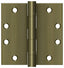 Deltana S45BBU5 4-1/2" x 4-1/2" Square Hinge; Heavy Duty; Ball Bearings; Antique Brass Finish