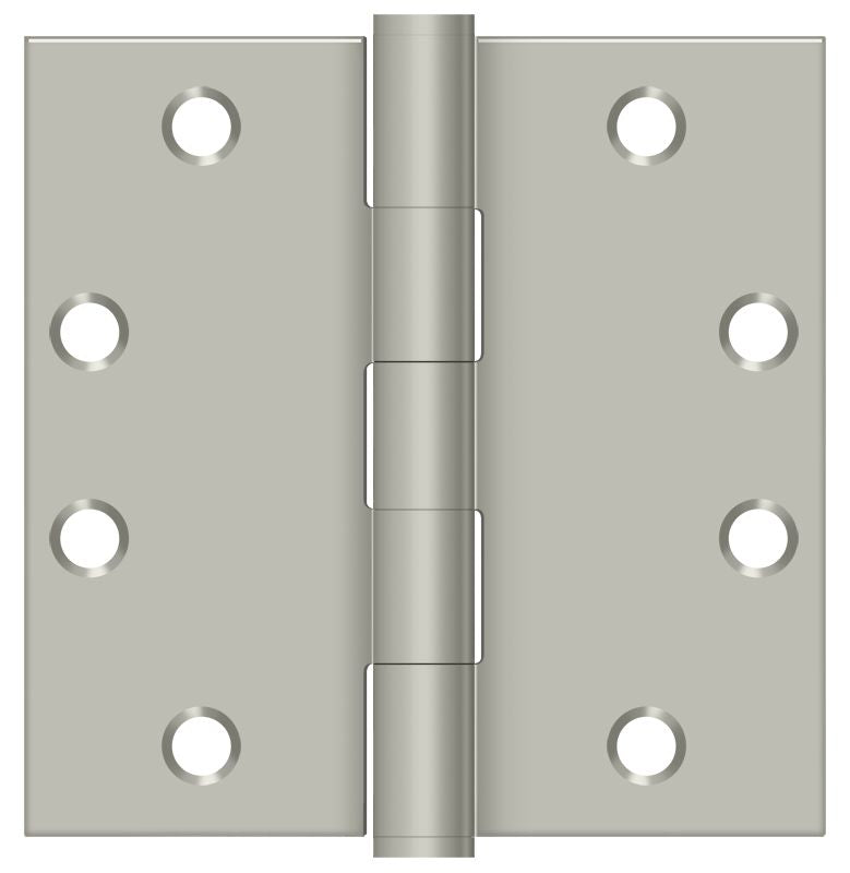 Deltana S45U15 4-1/2" x 4-1/2" Square Hinge; Heavy Duty; Satin Nickel Finish Main image