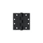 Deltana S45U1B 4-1/2" x 4-1/2" Square Hinge; Heavy Duty; Paint Black Finish