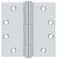 Deltana S45U26 4-1/2" x 4-1/2" Square Hinge; Heavy Duty; Bright Chrome Finish