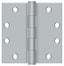 Deltana S45U26D 4-1/2" x 4-1/2" Square Hinge; Heavy Duty; Satin Chrome Finish