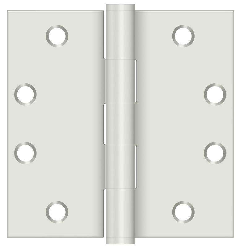 Deltana S45USPW 4-1/2" x 4-1/2" Square Hinge; Heavy Duty; White Finish