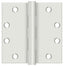 Deltana S45USPW 4-1/2" x 4-1/2" Square Hinge; Heavy Duty; White Finish