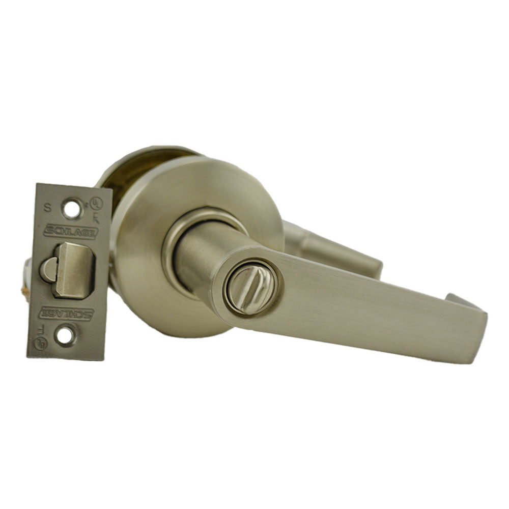Schlage Commercial S51PSAT619 S Series Entry C Keyway Saturn with 16-203 Latch 10-001 Strike Satin Nickel Finish Main image