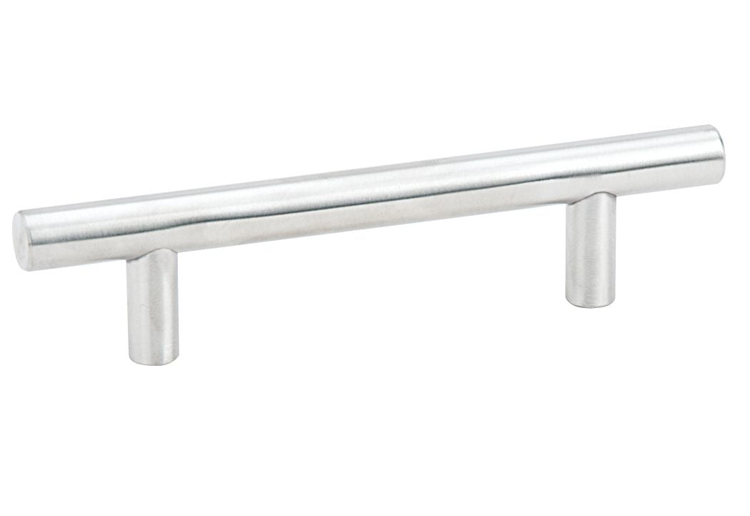 Emtek S62004SS Bar Cabinet Pull with 4" Center To Center Brushed Stainless Steel Finish Main image
